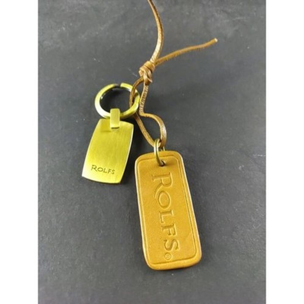 Rolf's Luggage Keychain Metal Leather